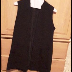 Long open vest